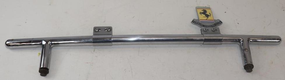 Early Automobile Headlight Bar w/ Ferrari Owners Club Cloisonne Badge (1 of 4)