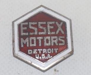 Essex Detroit MI Interior Dash Emblem Badge: 1.25" diameter, cloisonne