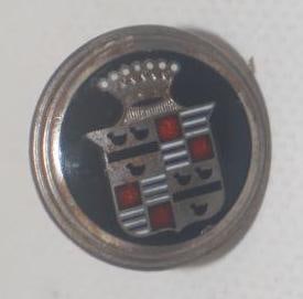 Cadillac Light Bar Emblem Badge: .75" diameter, cloisonne