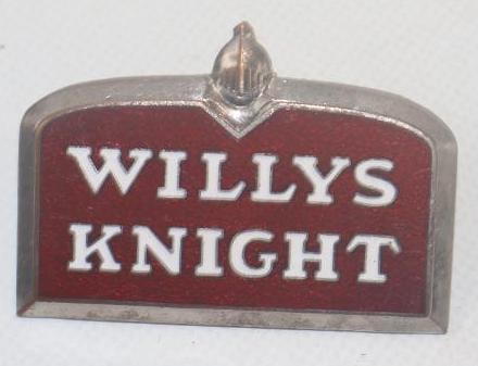 1928 - 1929 Willys-Knight Radiator Emblem Badge (1 of 2)