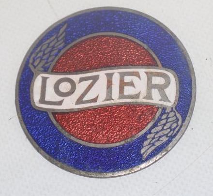 Lozier Reproduction Radiator Emblem Badge (1 of 2)