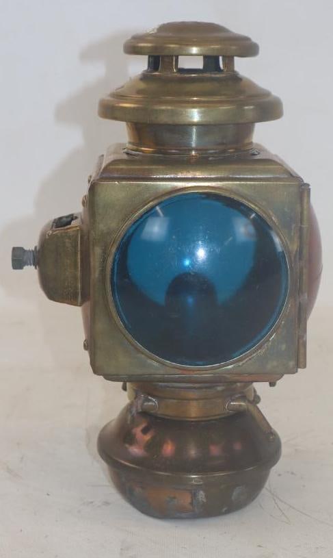 Early Automobile E&J Brass Tail Light (1 of 5)