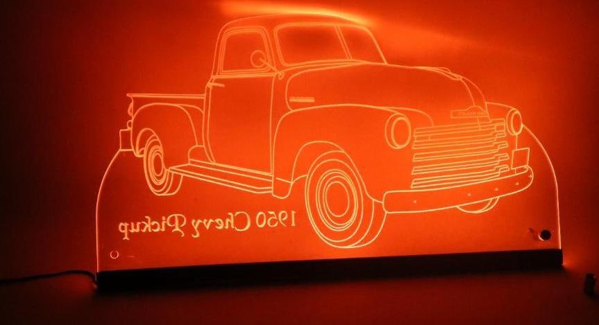 1950 Chevy Pick Up LED Light Up Sign (1 of 5)