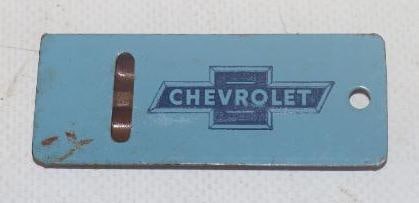 1950's Chevrolet Childs Metal Whistle Give A Way: 2.50" x 1"x .50"