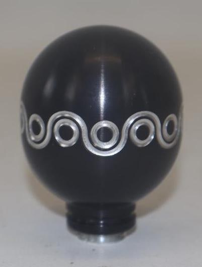 Black Engraved Aluminum Shift Knob Accessory (1 of 3)