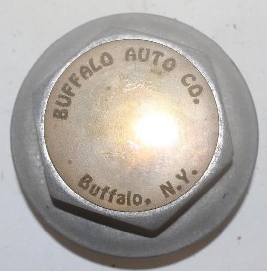 Buffalo Auto Co. Aluminum Threaded Automobile Hubcap (1 of 2)