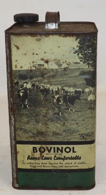 Standard Oil Company Bovinol Cow Spray Square One Gallon Can: Empty