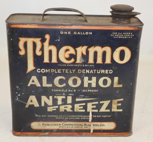Thermo Slim One Gallon 188 Proof Alcohol Anti-Freeze Oil Can: Empty