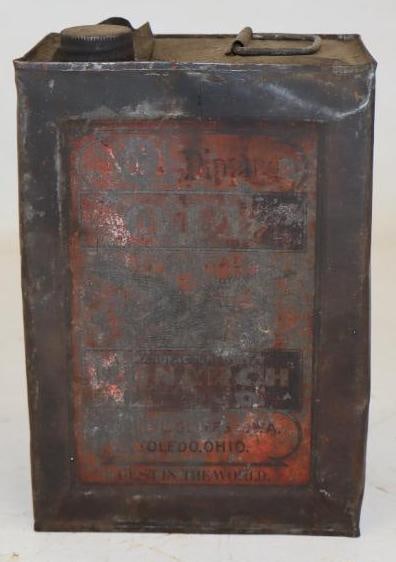 Early Monarch Half Gallon Oil Can: Empty