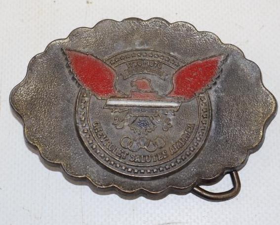 Bicentennial Chevrolet Salutes America Belt Buckle: 3.50" x 2.50"