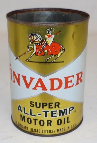 Invader Super All-Temp One Qt Metal Oil Can: Missing Top lid