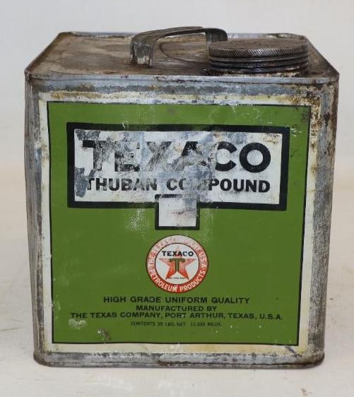 Port Arthur Texaco Thuban 25 Pound Grease Can (1 of 3)