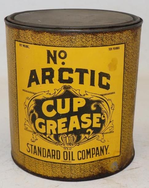 Standard Oil Company of Indiana 10 Pound Artic Cup Grease Can (1 of 2)