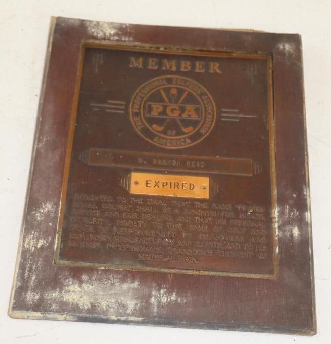 Professional Golfers Association of America Bronze Member Plaque (1 of 3)