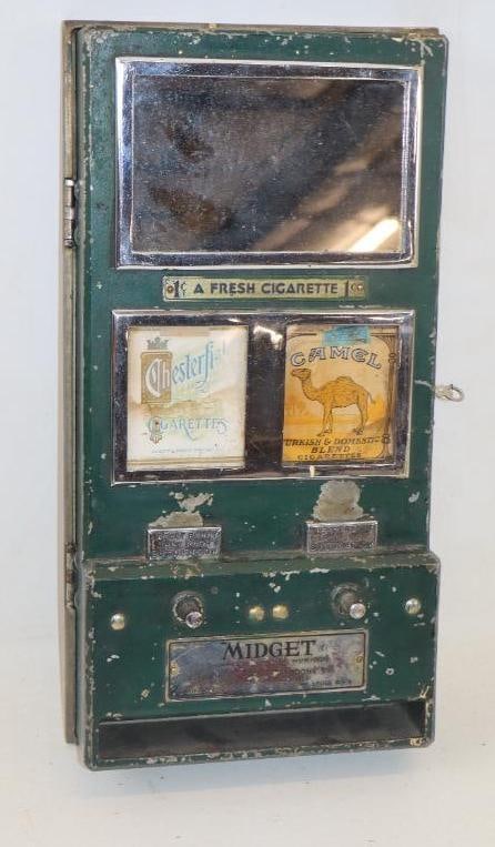 Midget Cigarette Vending Humidor w/ Key: 7" x14" x 2.50"