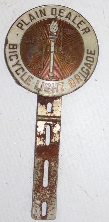 Plain Dealer Bicycle Light  Brigade License Plate Topper (1 of 2)