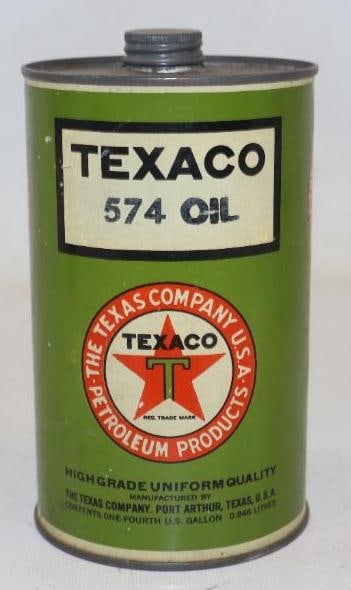 Port Arthur Texaco 574 Quart Oil Can (1 of 2)