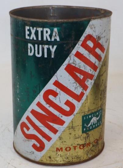 Sinclair Extra Duty 5 Qt Metal Oil Can (1 of 2)