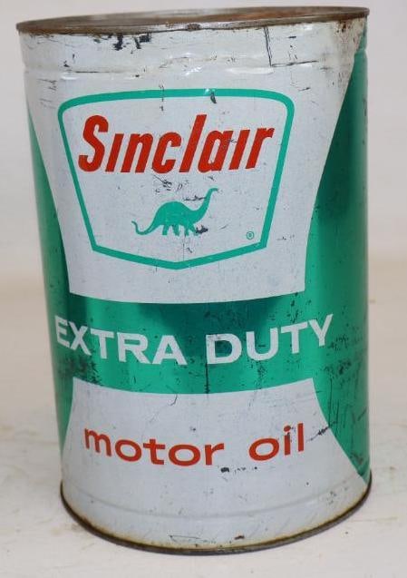 Sinclair Extra Duty 5 Qt Metal Oil Can (1 of 2)