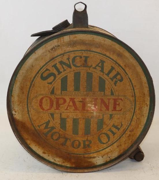 Sinclair Opaline 5 Gallon Rocker Oil Can (1 of 4)