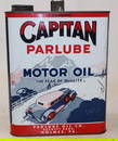 Graphic Capitan Parlube Two Gallon Motor Oil Can