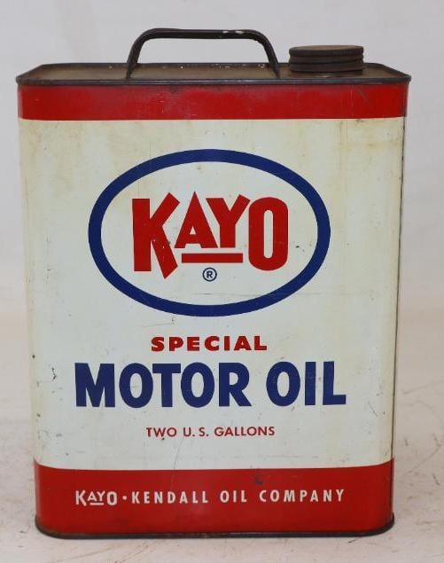Kayo Special Two Gallon Motor Oil Can: Empty