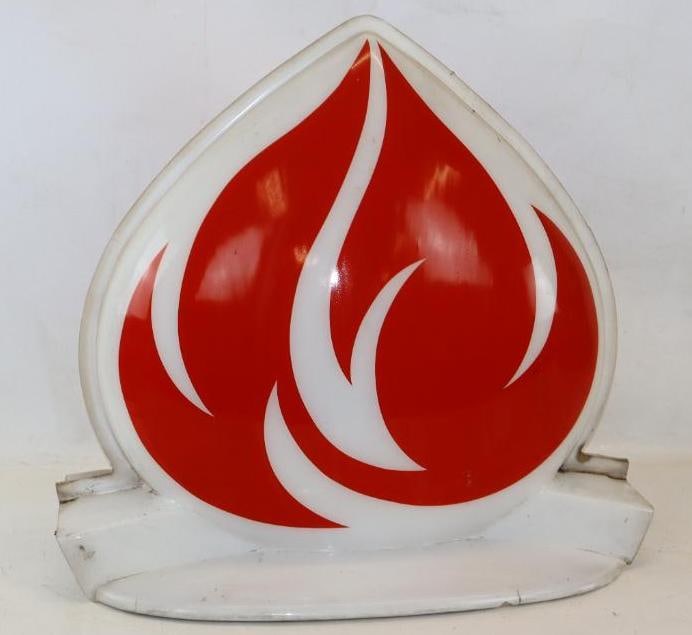 Double Sided Standard Oil Torch Flame Sign Topper (1 of 3)