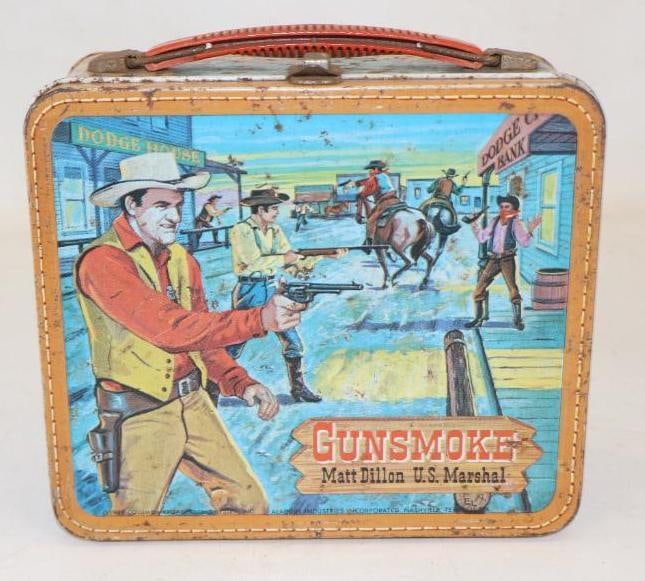1959 Gunsmoke Advertising Matt Dillon Lunch Box (1 of 2)