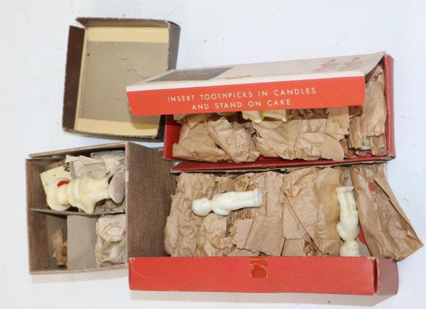 Group of 3 Socony - Vacuum Tavern Puritan, Boy And Girl Candles In Original Boxes (1 of 3)