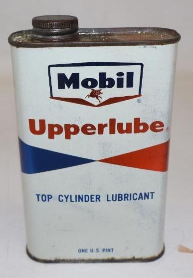 Mobil Upperlube Top Cylinder Lubricant One Pint Oil Can (1 of 2)