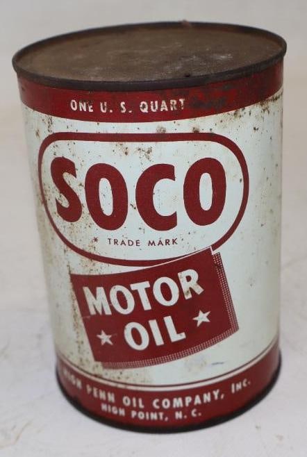High Penn Soco One Qt Metal Oil Can (1 of 2)