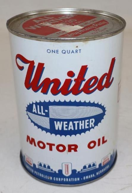 United All-Weather 60 Cent Pricer One Qt Metal Oil Can (1 of 2)