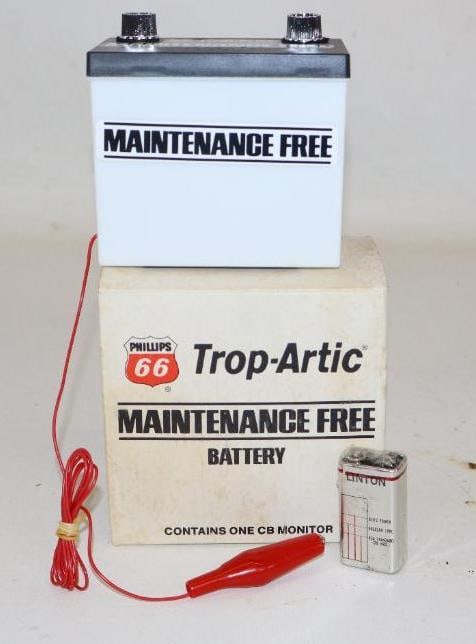 Phillips 66 Maintenance Free Battery CB Monitor In Original Box (1 of 2)