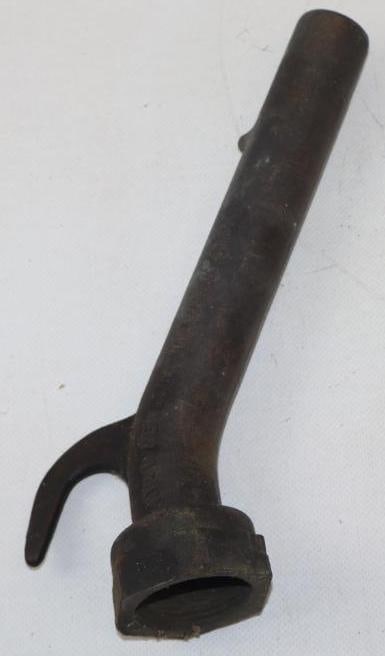 Brass A.W.Wheaton Newark NJ "Banana" Gas Pump Nozzle: 9"