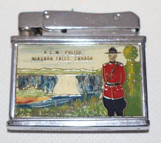 R.C. M. Police Niagara Falls Canada Advertising Refillable Lighter (1 of 3)