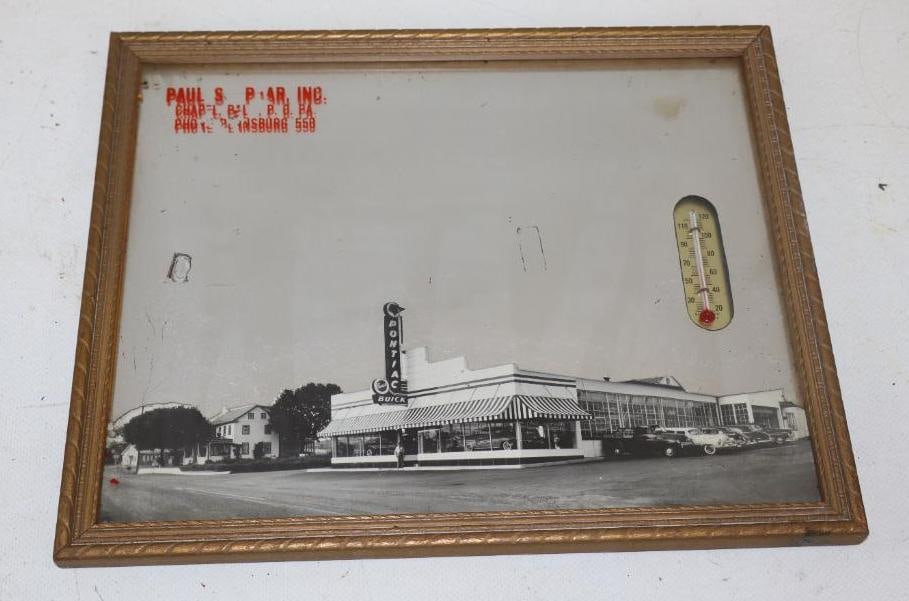 Pontiac/Buick Dealership Advertising Mirror Thermometer (1 of 2)