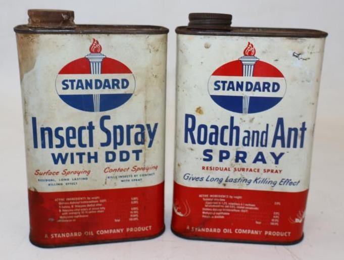Group of 2 Standard Insect Spray Ant and Roach One Quart Insecticide Cans (1 of 2)