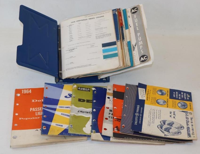 AC Spark Plug GM 1950's and 1960's Countertop Catalog Stand w/ Manuals (1 of 5)