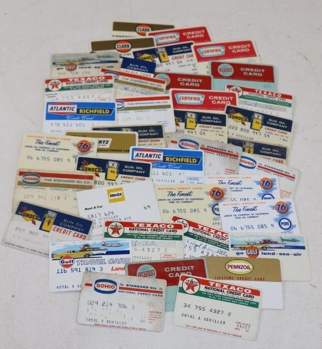 Group of 40 Gas And Oil Related Credit Cards: 3.25" x 2.25" each