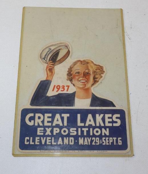 1937 Cleveland Great Lakes Expedition Water Transfer Sticker (1 of 2)