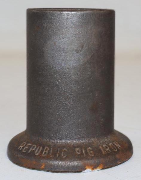 Republic Pig Iron Advertising Paper Weight: 3" x 2.25" x 3.25"