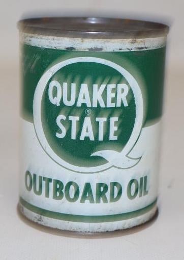 Quaker State Outboard 8oz Oil Can: Full