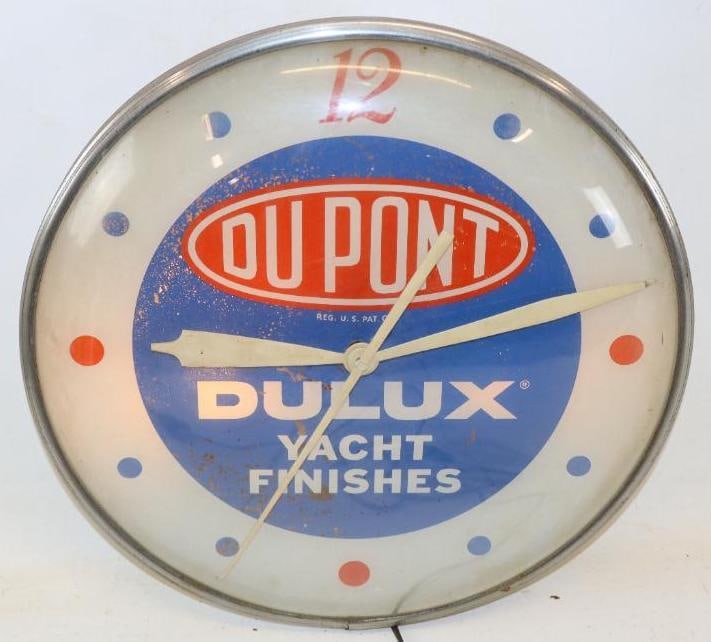 Dupont Dulux Yacht Finishes Paint Advertising Clock (1 of 6)