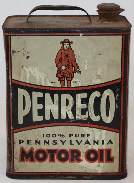 Penreco of Butler PA Motor Oil 2 Gallon Can (1 of 5)