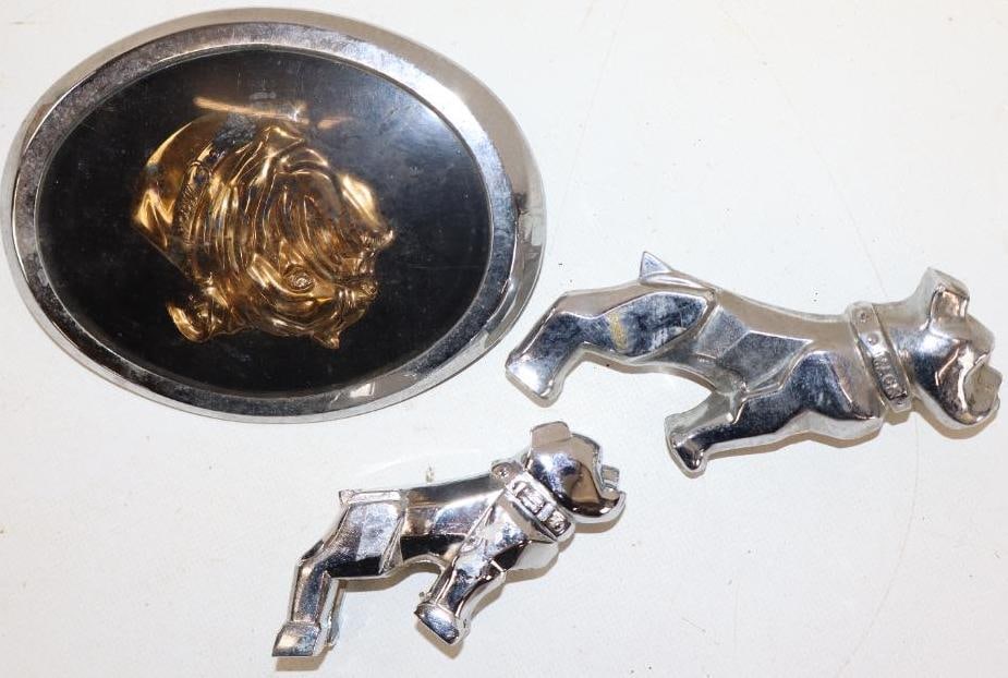 Group of 3 Mack Truck Hood Ornament, Fender Emblem And Horn Button (1 of 4)