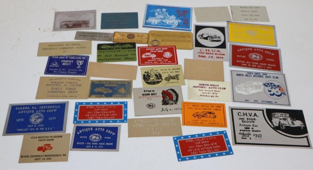 Group of 31 Auto Show Meet Plaques (1 of 6)