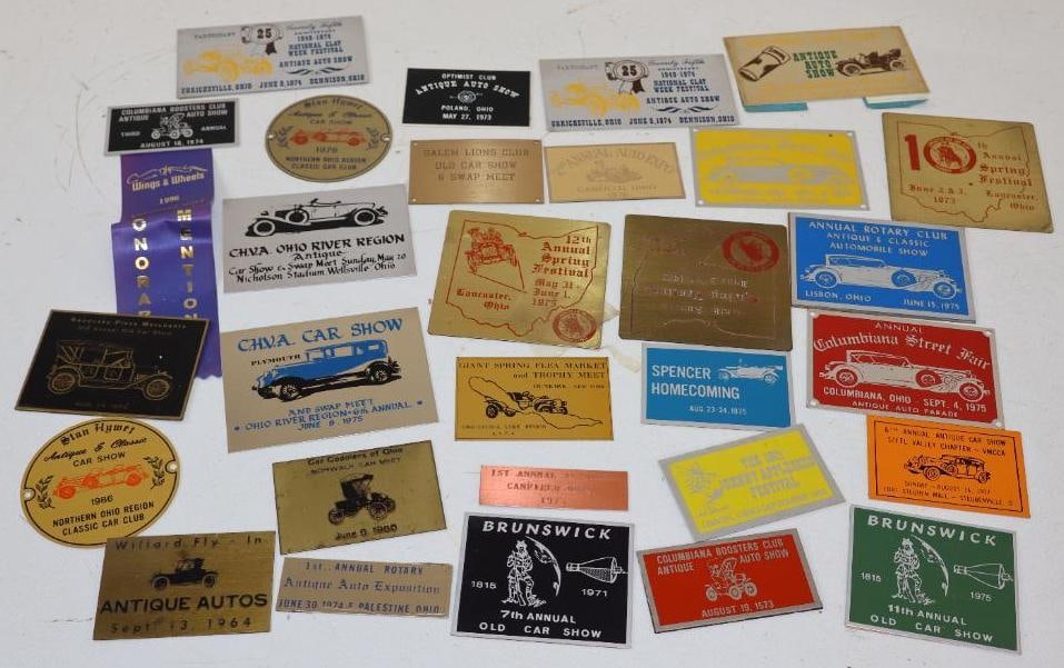 Group of 28 Auto Show Meet Plaques (1 of 6)