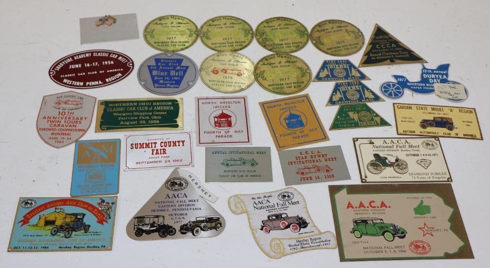 Group of 27 Auto Show Meet Plaques (1 of 6)