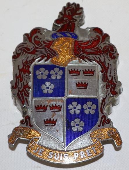 1948 Kaiser-Frasier Cloisonne Emblem: 3.25" x 5.50"
