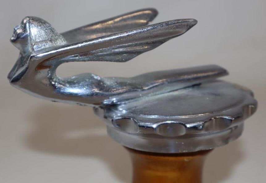 1930s Winged Flying Goddess Aftermarket Radiator Mascot Hood Ornament (1 of 6)